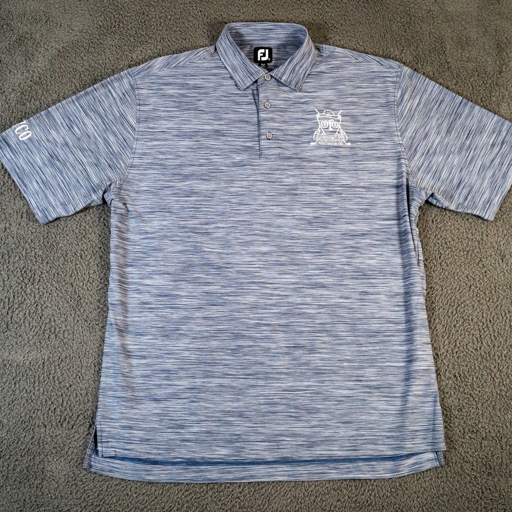 Footjoy Shirt Mens XL Blue Grey Polo‎ Old Fashion Open Westmoor